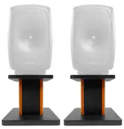 Rockville 8” Wood Studio Monitor Speaker Stands For Genelec 8331 SAM