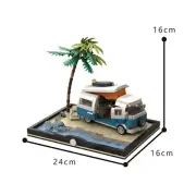 C7594 Beach Base Scene and Small Camper Model 962 Pieces Building Toys