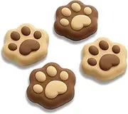 GeekShare Cat Paw Joystick Caps Compatible with Switch 2, Anti-Slip Silicone Thumb Grip Caps for Switch 2025, 4pcs (Milk Tea Brown)