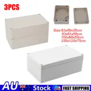 3PCS ABS Plastic Electronic Project Box Enclosure Case Junction Box Waterproof