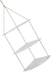 GRIRIW Nordic Fan Shaped Wall Corner Storage Rack Flower Pot Holder with Traceless Nail Hook for Indoor Decoration and Organizing Plants Crafts Photos