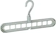 Daseeme Folding Clothes Hanger Rotatable Anti-Skid Folding Hanger Wardrobe Hangers Multi Functional 9 Holes Closet Coat Hangers for Dormitory Bedroom Bathroom