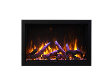 Amantii Smart 50 Wide Deep Indoor or Outdoor Electric Built-in only with Blac...