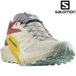 SALOMON SENSE RIDE 5 男款 低筒越野跑鞋 L47211800 灰白/辣醬紅/蒼蘭黃