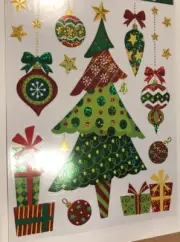 Xmas Tree Ornaments Star Window Clings Window Glass Xmas Decor Xmas Stickers