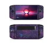 Purple Space Legion GO Skins, Protective Legion GO Console Skins & Wraps