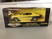 AMERICAN MUSCLE 1970 BALDWIN MOTION CHEVELLE YELLOW 1/18 SCALE DIECAST