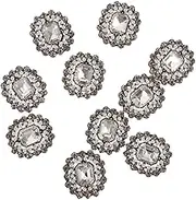 HAPINARY 10pcs Pearl Flatback Rhinestone Embellishments for Crafts Shiny DIY Accessories for Bridal Sashes Wedding Dress Evening Dress Headbands and More