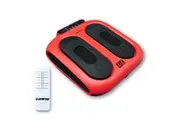 Vibration Foot Legs Back Massager Acupressure Circulation Trainer Remote Control Red