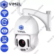 Home WIFI 128GB Security Camera Flood Light 20X Optical Zoom QHD 2K Outdoor PTZ