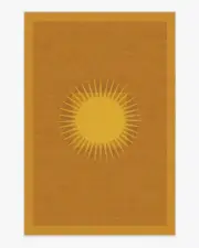 185' x 275' | Machine Washable Runner Rug | Kid & Pet Friendly | Indoor Rug | Matthew Williamson Helios Gold Tufted Rug | Ruggable