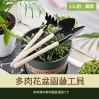 在飛比找momo購物網優惠-【園藝生活】家用迷你園藝工具三件組(花鏟 多肉植物 花藝 耙