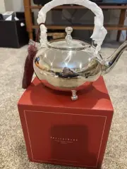 Pottery Barn Silver Tassel Teapot New In Box