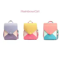 在飛比找蝦皮商城精選優惠-【Rainbow girl】 女童專屬 護脊書包 方塊包  