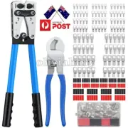 Cable Lug Crimping Tool 6-50mm² Wire Plug Crimper Battery Terminal Connector Kit