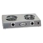 Electric Double Burner Hot Plate 1650W Portable Countertop Stove 120V Tubular
