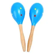 Maracas, Professional Wooden Rumba Shakers Latin Musical Instrument, Hand