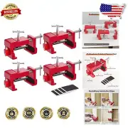 Rust-Proof 4 Pack Cabinet Tools with Built-in Drill Guide and Alignment Plate
