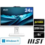 【MSI 微星】24型 I5 液晶電腦(PRO AP242P 14M-624TW/I5-14400/8G/512G SSD/WIN11)