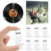 6-30X Vinyl Record Display Shelf Clear Acrylic CD Wall Mounts Stand Wall Hooks