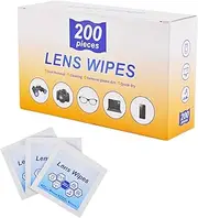 Lens Wipes for Eyeglasses,Eyeglass erasers are Packed Separately，Glasses Cleaner for Cleaning Glasses, Camera Lenses, Sunglasses, Mobile Phone Screens, Goggles, etc. (200 Pieces)