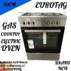 Eurotag 60cm Stainless Steel Dual Fuel Upright stove /oven Brand New NG OR LPG