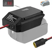 DC 18V to 12V Step Down Converter for Makita 18V Battery, Power Wheels Adapter, Cigarette Lighter Buck Adapter for Car Power Tools, Car Refrigerator