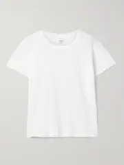 [LESET] LESET - Laura Margo Recycled Cotton-jersey T-shirt - White - small small White