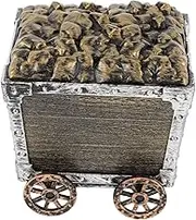 Toddmomy Cute Mining Train Design Boys and Girls Jewelry Shaped Storage Case for Trinkets Multifunctional Toy Storage Chest