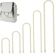 5 Pieces Different Sizes Bag Chain Strap, Purse Flat Chain DIY Handbag Strap