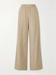 [Brunello Cucinelli] Brunello Cucinelli - Cotton-blend Corduroy Wide-leg Pants - Beige - IT46 IT 46 Neutrals