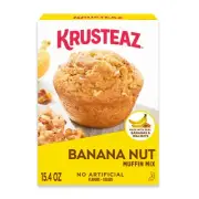 Krusteaz Banana Nut Muffin Mix 15.4 oz Pack of 12 Easy Delicious Muffins Bread