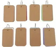 OHPHCALL 8pcs Portable Memo Word Cards Multi Color Message Cards for Daily Notes Travel Journals Creative Writing Task Lists for Students Teachers Office Use
