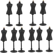 COHEALI 10 pcs Mini Mannequin Stand Girl Toys Doll Body Model Doll Costume Making Supplies Manikin Doll 1/12 Doll Torso Dresses for Kids Doll Mannequin Baby Clothing Rack Resin Furniture