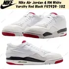 Nike Air Jordan 4 RM White Varsity Red Black FQ7939-102 Men's Size