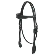 HILASON Western Horse Genuine Leather Headstall Tack Plain | Horse Headstall |