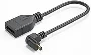 Flexible 6x2.3mm to 14x4.5mm Video Cable, 4K Resolution, 90 Degree Connection for Cameras, Camcorders