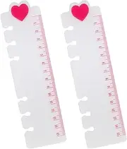 Nicear 2 Pcs Book Lovers 6-Hole A6 Index Divider Ruler Page Markers Bookmarks Notebook Planner