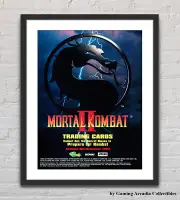 Mortal Kombat II Trading Card Game TCG Glossy Promo Ad Poster Unframed G6411