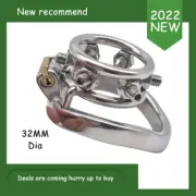 Stainless Steel Bolted Male Chastity Device Spiked Cage Maniacal Double Rings