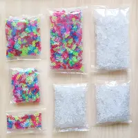 在飛比找蝦皮購物優惠-彩虹橡皮筋rainbowLoom編織手鍊套裝配件彩色白色S扣