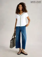 White Stuff White Neva Embroidered Top (H12069) | $113