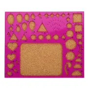 8x7" Paper Quilling Template Board Strips Mould Crimper Art Craft Tool, Rose Red
