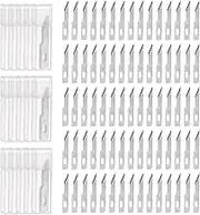 HARFINGTON 60pcs Exacto Knife Blades #3 Hobby Knife Replacement Blades Spare Precision Exacto Blades Hobby Knife Blade Refills for DIY, Art, Cutting, Carving, Scrapbooking, Stencil