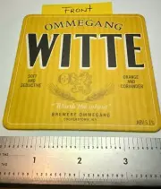OMMEGANG BREWERY of COOPERSTOWN NY, "WITTE" WHEAT ALE coaster.