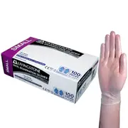 Livingstone Vinyl Powder Free Gloves 5.5g Small Clear 100 Box