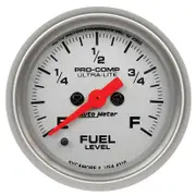 Auto Meter Ultra-Lite Series Fuel Level Gauge 2-1/16" Programmable 0-280 ohms