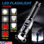 1000000 Lumen LED Torch COB Flashlight Rechargeable Work Light Torch Flashlight