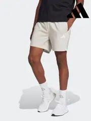 adidas White Essentials 3-Stripes Chelsea Shorts (AH5802) | $53