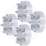 4 PCS Wheel Spacers 2" 6x5.5 to 6x5.5 12x1.5 Studs For Toyota 4Runner Tacoma (for: Toyota)
